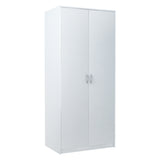 Kleiderschrank mit 2 Türen, 1 Kleiderstange, 1 Einlegeboden, Garderobenschrank 85 cm breit Schrank matte Oberfläche, aus laminierter Platte, ideal für Schlafzimmer, Wohnzimmer, Flur