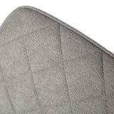 Esszimmerstuhl Küchenstuhl Bürostuhl Stuhl aus Stoff mit schwarzen Metallbeinen, bequem gepolstert, verstellbare Füße für optimalen Stand | 110 kg Belastbarkeit, 57 x 57 x 65 cm, 2er-Set