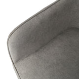 Esszimmerstuhl Küchenstuhl Bürostuhl Stuhl aus Stoff mit schwarzen Metallbeinen, bequem gepolstert, verstellbare Füße für optimalen Stand | 110 kg Belastbarkeit, 57 x 57 x 65 cm, 2er-Set