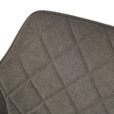 Esszimmerstuhl Küchenstuhl Bürostuhl Stuhl aus Stoff mit schwarzen Metallbeinen, bequem gepolstert, verstellbare Füße für optimalen Stand | 110 kg Belastbarkeit, 57 x 57 x 65 cm, 2er-Set