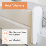 Kids Collective Kinderbett 70x140 / 80x160 Komplett Set inkl. Matratze, Lattenrost, Schublade & Rausfallschutz | Einzelbett für Kinder von 2 – 10 Jahren | weiß mit wählbarem Motiv