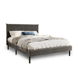 Bett 140x200 und 160x200 cm, Polsterbett mit Lattenrost, Bettgestell 140x200 & 160x200 cm, Doppelbett mit weichem Cord & Samt bezug und gepolstertem Kopfteil, robustes Gestell, hoher Liegekomfort