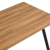 Esstisch Tisch Küchentisch Esszimmertisch | Moderner Esstisch Holz mit schwarzen Metallbeinen & strapazierfähiger Oberfläche, für 4–6 Personen | 140x80x74 cm (LxBxH) | Eiche Dunkel & Eiche Hell