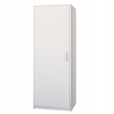 Moderner Kleiderschrank mit 1 Tür | Schrank mit Kleiderstange und Einlegeboden | Platzsparender Hochschrank für Schlafzimmer, Flur, Kinderzimmer | 42x55x180 cm (BxTxH)