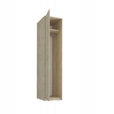 Moderner Kleiderschrank mit 1 Tür | Schrank mit Kleiderstange und Einlegeboden | Platzsparender Hochschrank für Schlafzimmer, Flur, Kinderzimmer | 42x55x180 cm (BxTxH)