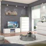 Moderner Kleiderschrank mit Schiebetüren | 2-türiger Schiebetürenschrank mit Kleiderstange | Platzsparender Schrank für Schlafzimmer, Ankleidezimmer, Flur, Kinderzimmer | 70x60x180,5 cm (BxTxH)