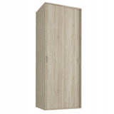 Moderner Kleiderschrank mit Schiebetüren | 2-türiger Schiebetürenschrank mit Kleiderstange | Platzsparender Schrank für Schlafzimmer, Ankleidezimmer, Flur, Kinderzimmer | 70x60x180,5 cm (BxTxH)