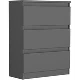 Kommode, Sideboard, Kommode mit Schubladen und optional Türen, Robuste laminierte Holzplatten mit PVC-Kanten