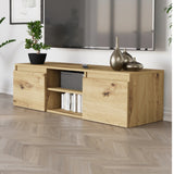 TV-Schrank, Lowboard, Fernsehschrank | Mit 2 Türen und 1 Einlegeboden | Funktional und langlebig | 120x40x36 cm (BxTxH)