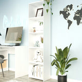 Regal 40 & 80 cm Breite, Bücherregal, Holzregal | Mit 4 Ablagen | Funktional & Modern