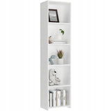 Regal 40 & 80 cm Breite, Bücherregal, Holzregal | Mit 4 Ablagen | Funktional & Modern