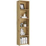 Regal 40 & 80 cm Breite, Bücherregal, Holzregal | Mit 4 Ablagen | Funktional & Modern