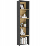 Regal 40 & 80 cm Breite, Bücherregal, Holzregal | Mit 4 Ablagen | Funktional & Modern