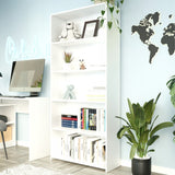 Regal 40 & 80 cm Breite, Bücherregal, Holzregal | Mit 4 Ablagen | Funktional & Modern