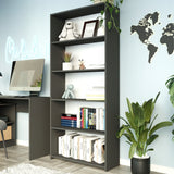 Regal 40 & 80 cm Breite, Bücherregal, Holzregal | Mit 4 Ablagen | Funktional & Modern