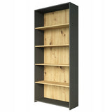 Regal 40 & 80 cm Breite, Bücherregal, Holzregal | Mit 4 Ablagen | Funktional & Modern
