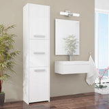 Badezimmerschrank, Badschrank, Badregal | 3 Türen 5 Einlegeböden & 2 Türen 5 Einlegeböden | Funktional & langlebig | 30x30x170 cm (BxTxH)