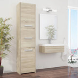 Badezimmerschrank, Badschrank, Badregal | 3 Türen 5 Einlegeböden & 2 Türen 5 Einlegeböden | Funktional & langlebig | 30x30x170 cm (BxTxH)