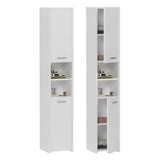 Badezimmerschrank, Badschrank, Badregal | 3 Türen 5 Einlegeböden & 2 Türen 5 Einlegeböden | Funktional & langlebig | 30x30x170 cm (BxTxH)