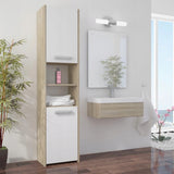 Badezimmerschrank, Badschrank, Badregal | 3 Türen 5 Einlegeböden & 2 Türen 5 Einlegeböden | Funktional & langlebig | 30x30x170 cm (BxTxH)