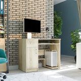 Kleiner Tisch, Schreibtisch mit Schublade, Computertisch | 1 Schublade, 1 Tür, Tastaturablage, PC-Fach | 90x50x73 cm (BxTxH)