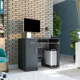 Kleiner Tisch, Schreibtisch mit Schublade, Computertisch | 1 Schublade, 1 Tür, Tastaturablage, PC-Fach | 90x50x73 cm (BxTxH)