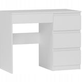Kleiner Schreibtisch, Computertisch, Schreibtisch mit Schubladen | 4 Schubladen | 96x50x76 cm (BxTxH)