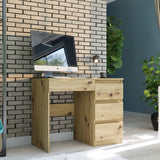 Kleiner Schreibtisch, Computertisch, Schreibtisch mit Schubladen | 4 Schubladen | 96x50x76 cm (BxTxH)