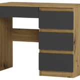 Kleiner Schreibtisch, Computertisch, Schreibtisch mit Schubladen | 4 Schubladen | 96x50x76 cm (BxTxH)