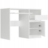 Schreibtisch mit Schublade, Computertisch, Schreibtisch | 1 Schublade, 1 Tür, 1 Tastaturablage | 96x50x76 cm (BxTxH)