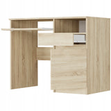 Schreibtisch mit Schublade, Computertisch, Schreibtisch | 1 Schublade, 1 Tür, 1 Tastaturablage | 96x50x76 cm (BxTxH)