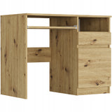 Schreibtisch mit Schublade, Computertisch, Schreibtisch | 1 Schublade, 1 Tür, 1 Tastaturablage | 96x50x76 cm (BxTxH)