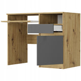 Schreibtisch mit Schublade, Computertisch, Schreibtisch | 1 Schublade, 1 Tür, 1 Tastaturablage | 96x50x76 cm (BxTxH)