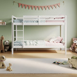 Hochbett, Etagenbett, Hochbett 90x200 cm Kinderbett, EN 747-zertifiziert, platzsparendes & sicheres | stabiles & robustes Stockbett | Weiß