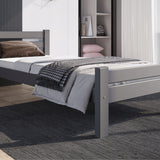 Bett, Bettrahmen, Einzelbett, Holzbett | Massives Kiefernholz | Stabil & Langlebig | 72 cm hoch | Erhältlich in 90x200, 120x200, 140x200 und 160x200 cm