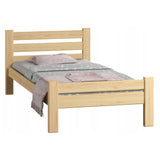 Bett, Bettrahmen, Einzelbett, Holzbett | Massives Kiefernholz | Stabil & Langlebig | 72 cm hoch | Erhältlich in 90x200, 120x200, 140x200 und 160x200 cm
