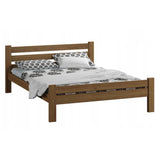 Bett, Bettrahmen, Einzelbett, Holzbett | Massives Kiefernholz | Stabil & Langlebig | 72 cm hoch | Erhältlich in 90x200, 120x200, 140x200 und 160x200 cm