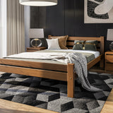 Bett, Bettrahmen, Einzelbett, Holzbett | Massives Kiefernholz | Stabil & Langlebig | 72 cm hoch | Erhältlich in 90x200, 120x200, 140x200 und 160x200 cm