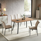 Esszimmerset mit 4 Stühlen Tisch Küchentisch & Esszimmerstühle 4er set Esszimmertisch | moderne Essgruppe | Maße Tisch: 140x80 cm | Set Esstisch + 4 Stühle