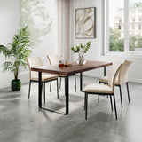 Esszimmerset mit 4 Stühlen Tisch Küchentisch & Esszimmerstühle 4er set Esszimmertisch | moderne Essgruppe | Maße Tisch: 140x80 cm | Set Esstisch + 4 Stühle