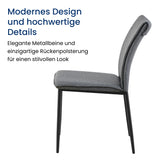 Esszimmerset mit 4 Stühlen Tisch Küchentisch & Esszimmerstühle 4er set Esszimmertisch | moderne Essgruppe | Maße Tisch: 140x80 cm | Set Esstisch + 4 Stühle