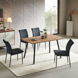 Esszimmerset mit 4 Stühlen Tisch Küchentisch & Esszimmerstühle 4er set Esszimmertisch | moderne Essgruppe | Maße Tisch: 140x80 cm | Set Esstisch + 4 Stühle