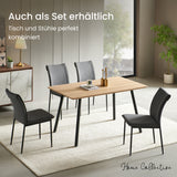 Esszimmerset mit 4 Stühlen Tisch Küchentisch & Esszimmerstühle 4er set Esszimmertisch | moderne Essgruppe | Maße Tisch: 140x80 cm | Set Esstisch + 4 Stühle