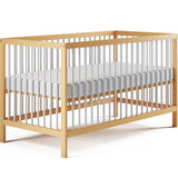 Kids Collective Babybett Kinderbett Gitterbett 60x120 und 70x140 cm höhenverstellbarer Lattenrost & herausnehmbare Sprossen stabiles Buchenholz | ab Geburt bis zum 3. Lebensjahr made in EU