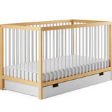 Kids Collective Babybett Kinderbett Gitterbett 60x120 und 70x140 cm höhenverstellbarer Lattenrost & herausnehmbare Sprossen stabiles Buchenholz | ab Geburt bis zum 3. Lebensjahr made in EU