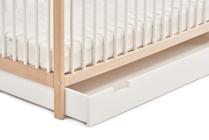 Kids Collective Babybett Kinderbett Gitterbett 60x120 und 70x140 cm höhenverstellbarer Lattenrost & herausnehmbare Sprossen stabiles Buchenholz | ab Geburt bis zum 3. Lebensjahr made in EU