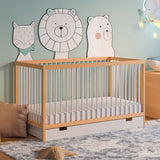 Kids Collective Babybett Kinderbett Gitterbett 60x120 und 70x140 cm höhenverstellbarer Lattenrost & herausnehmbare Sprossen stabiles Buchenholz | ab Geburt bis zum 3. Lebensjahr made in EU