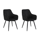 Esszimmerstuhl mit 2er set option drehbar Stuhl Drehstuhl Esszimmer Schminktisch Stuhl Schreibtischstuhl Samt Polsterstuhl mit Armlehnen | belastbar bis 110 kg | 360° drehbar, vielseitig | Schwarz