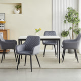 Esszimmerstuhl Stuhl mit 2er Set Option Küchenstuhl Polsterstuhl mit Armlehnen für Esszimmer Küche Schminktisch Stuhl, Samt Polsterstuhl mit Armlehne und Metallbeinen | belastbar bis 110 kg