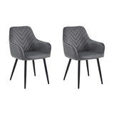 Esszimmerstuhl Stuhl mit 2er Set Option Küchenstuhl Polsterstuhl mit Armlehnen für Esszimmer Küche Schminktisch Stuhl, Samt Polsterstuhl mit Armlehne und Metallbeinen | belastbar bis 110 kg